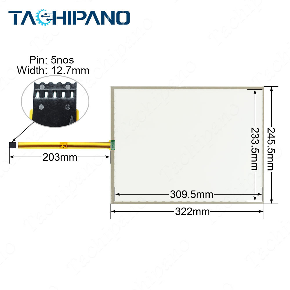5AP1120.1505-000 Rev.E0 for Touch Screen Panel Glass, Protective film 5AP1120-1505-000 Rev.E0