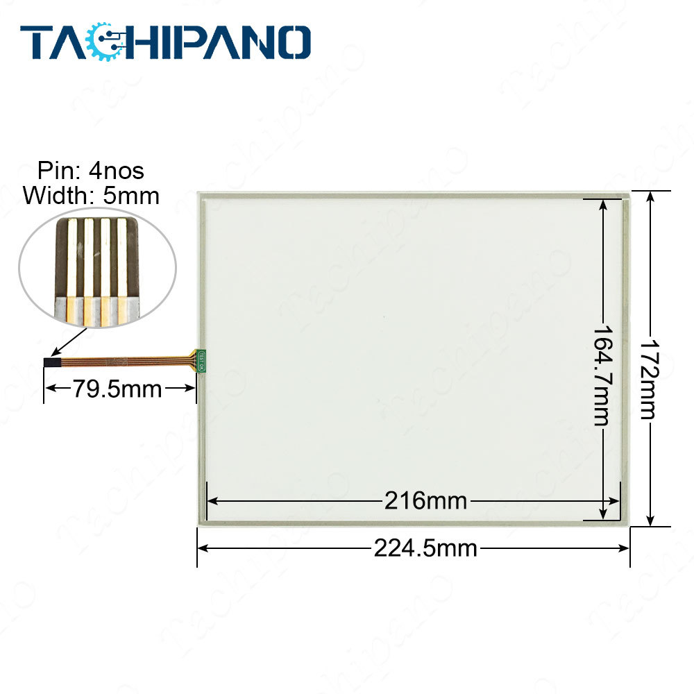 GEFRAN GF-VEDOML-104CT-VW0-00-00-G F045413 for Touch Screen Panel Glass, Protective film