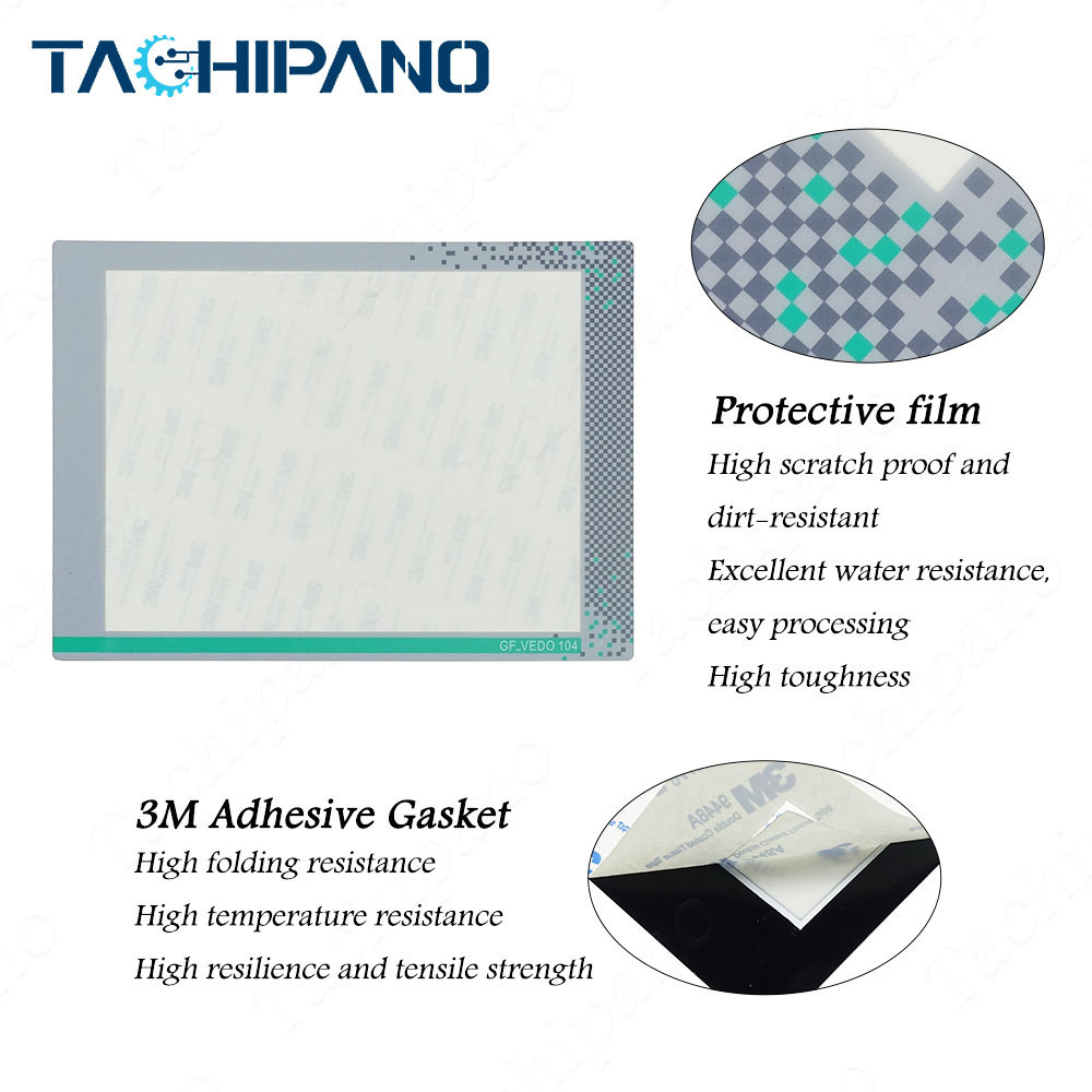 GEFRAN GF-VEDOML-104CT-VW0-00-00-G F045413 for Touch Screen Panel Glass, Protective film