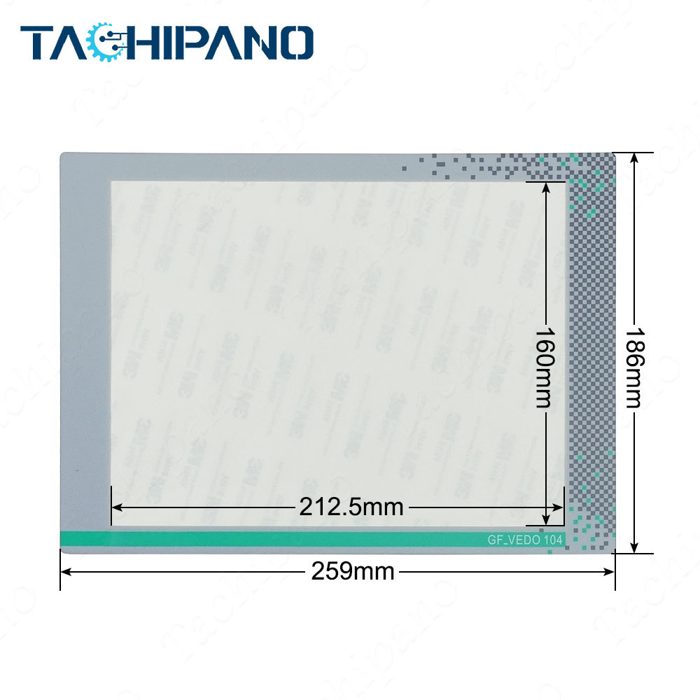 GEFRAN GF_VEDO-104CT-VW0-00-00-G F036592 for Touch Screen Panel Glass, Protective film