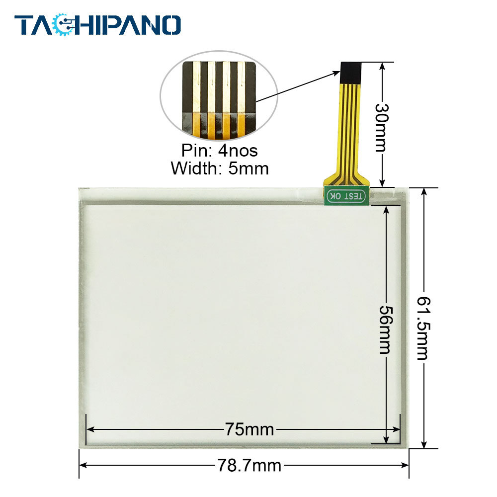 NQ3-TQ010-B NQ3TQ010B for Touch Screen Glass, Membrane keypad switch