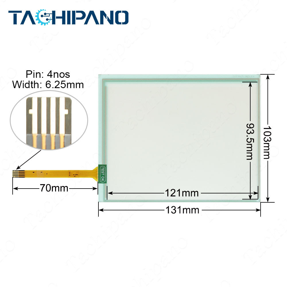 MBKT107/151623107 NT986-V01 for Touch Screen Panel Glass + Adapter Cable