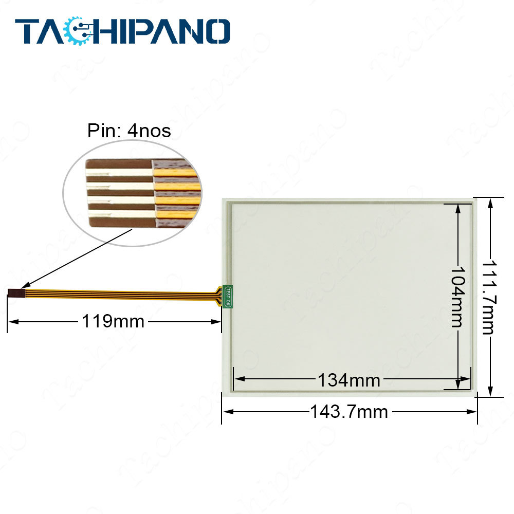 Touch screen for N010-0554-X268 N010-0554-X268/01-TW N010-0554-X268/01 Touch Panel Glass