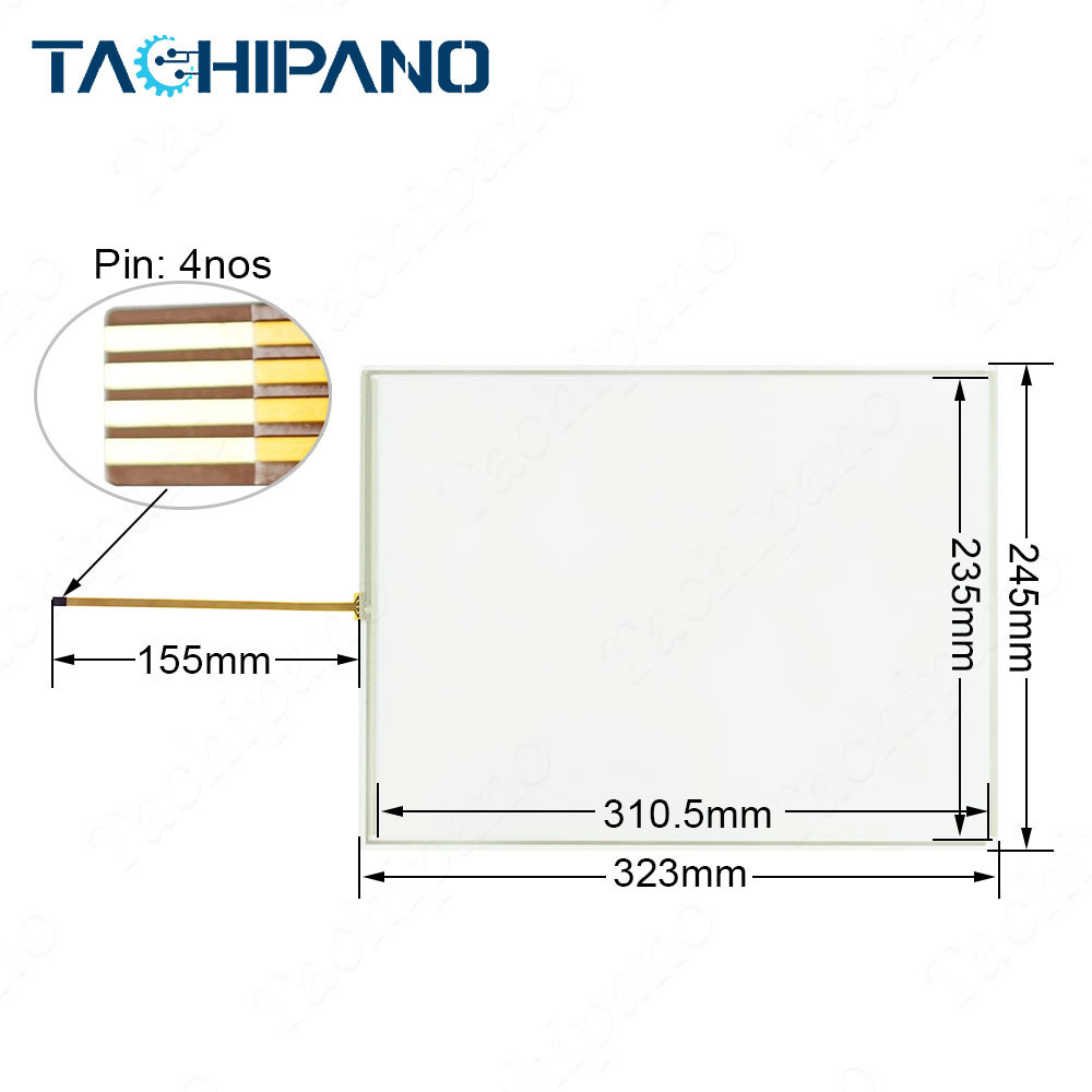 Touch screen for N010-0554-X268 N010-0554-X268/01-TW N010-0554-X268/01 Touch Panel Glass