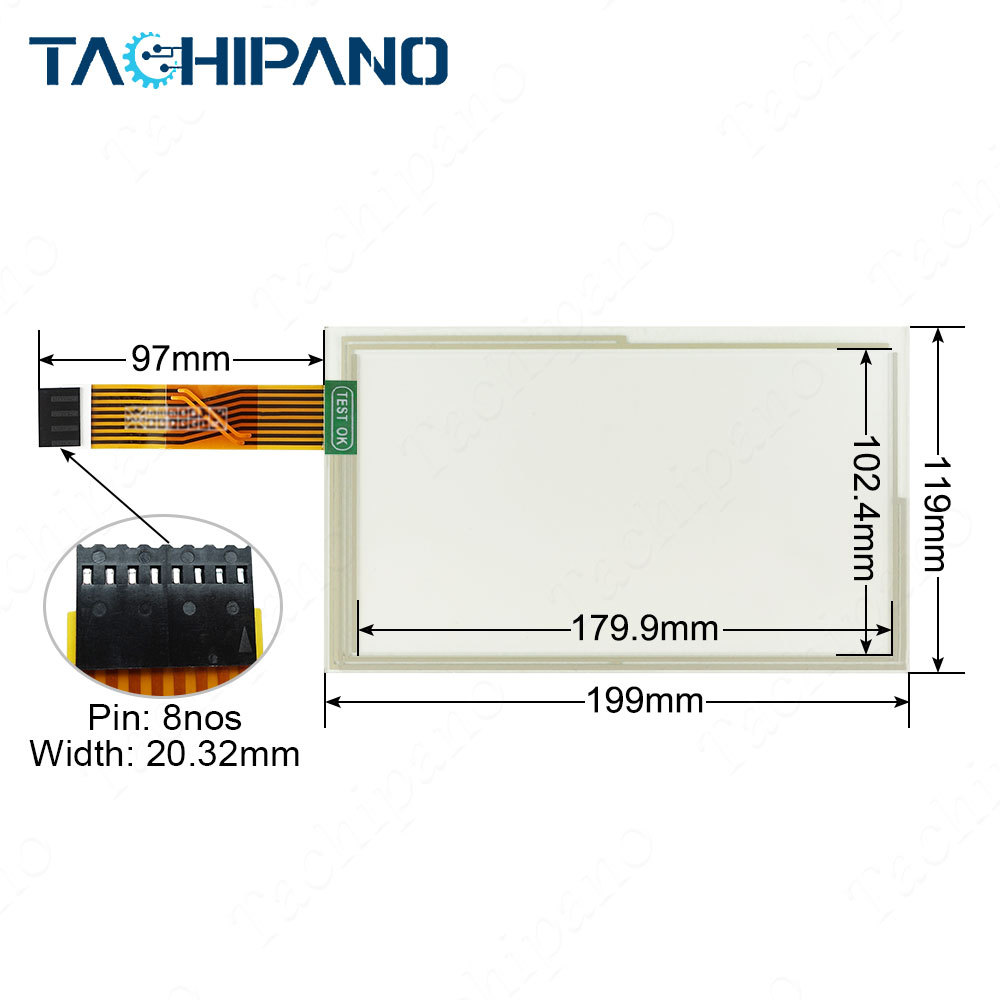Touch screen for T170S-5RB004N-0A18R0-200FH 170F5RB-004 Touch Panel Glass