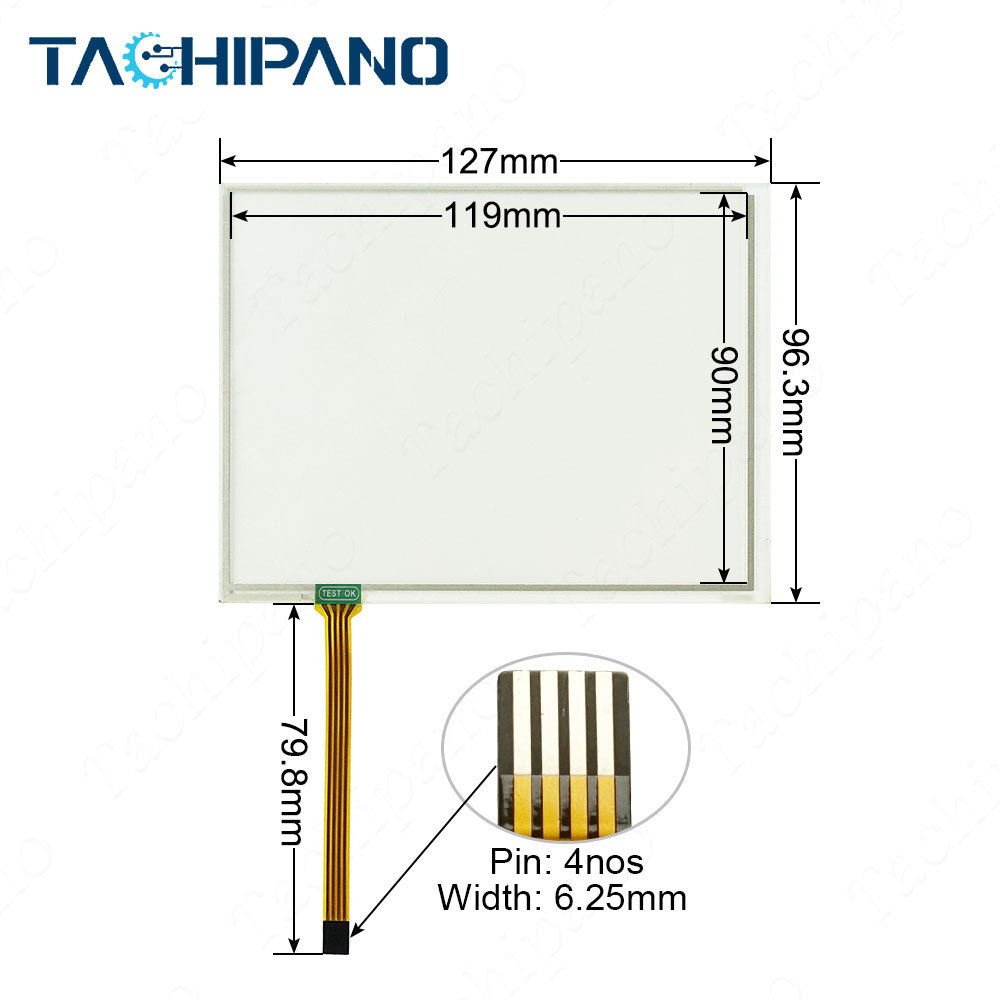 Touch screen for TPI#1395-001 Rev C Trimble #76786-XX-SP Rev A Touch Panel Glass