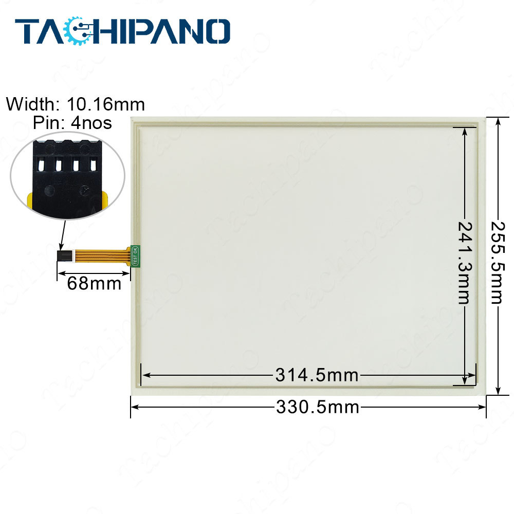 Touch screen for HITACHI INK JET PRINTER Model: RX-SD160W Touch Panel Glass