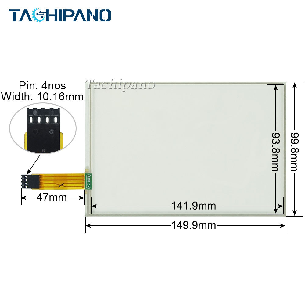Touch screen for TH765-MT TH765-NT TH765-N Touch Panel Glass with Protective film
