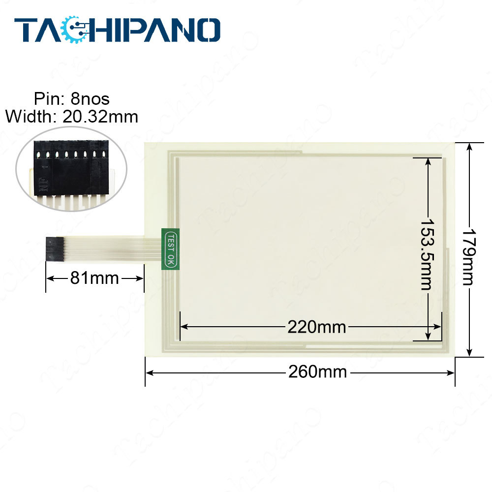 Touch screen for PMU-730BTE Touchpad panel glass