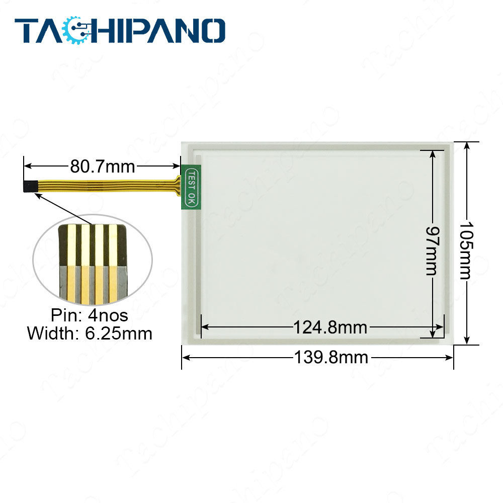 Touch screen for CASE IH Agricultural Machinery Touch panel glass with Protective film