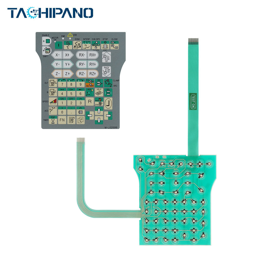 OTC W-L02599 Daihen Corp. FDTPDDJU-2L08 for Plastic case+Accessories, Touch screen, Membrane keypad, Front overlay, LCD display