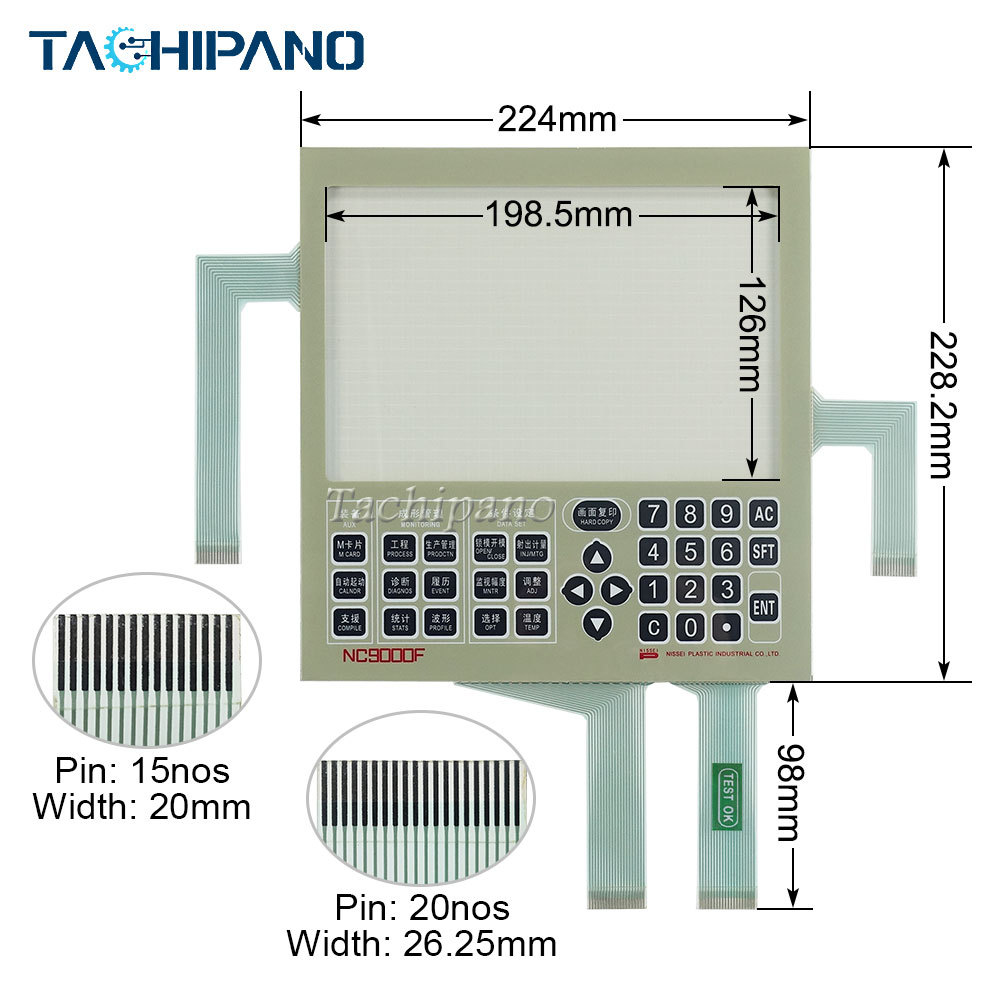 Touch screen for PLCS-10 PLCS-11 SI-3 Touch panel glass