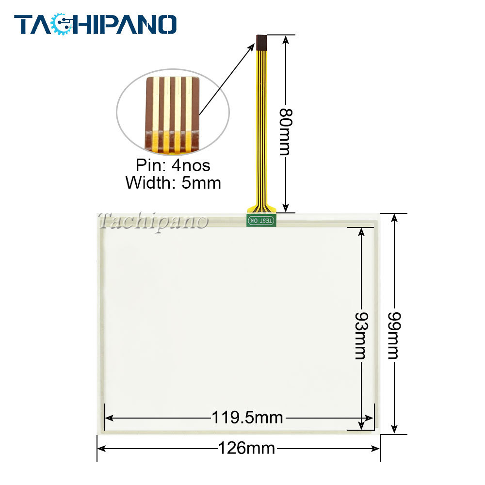 Touch screen for UT3-TS5-A-E UT3-TS5-B UT3-12GSV1RDA-JT1-A Touch panel glass