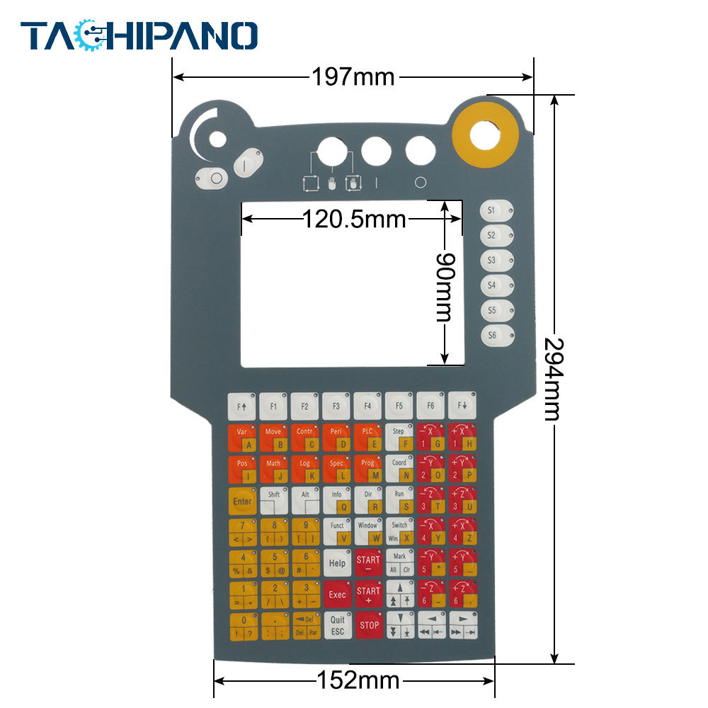 NC9000F DMC2280 for Touch screen glass with Membrane keypad keyboard