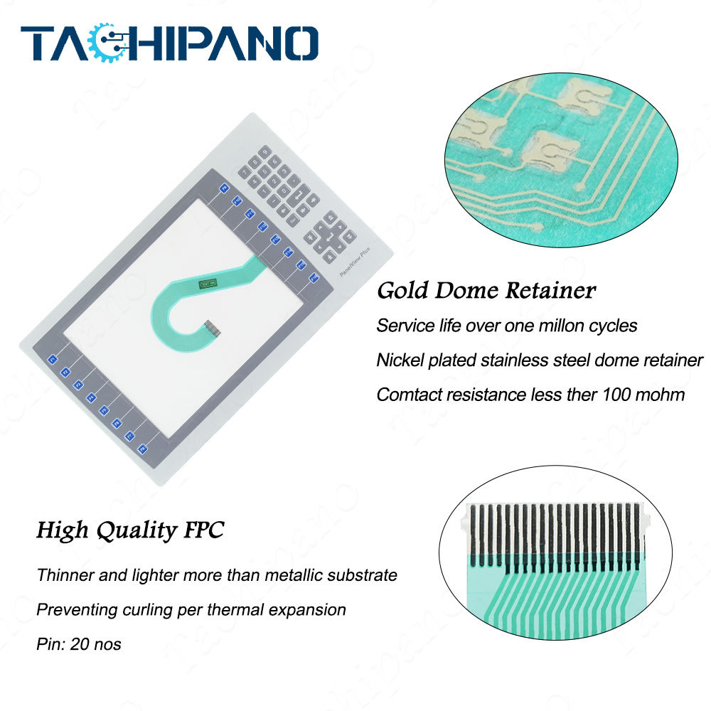2711P-B10C22A9P-B Touch Screen, Membrane Keypad for PanelView Plus 7 – Performance Terminals 1000