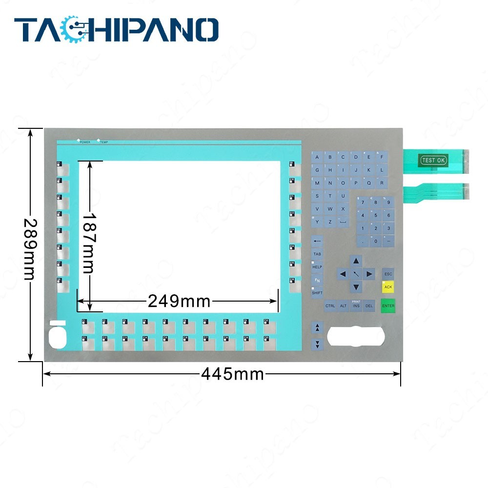 6AV7801-0AB00-0AC0 Membrane Switch for 6AV7 801-0AB00-0AC0 Keypad Keyboard