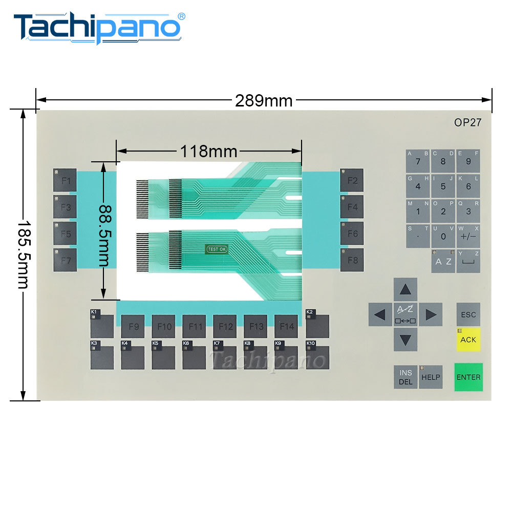 6AV3627-1SK00-0AX0 for Membrane Keypad 6AV3 627-1SK00-0AX0 OPERATOR PANEL OP27 for Switch Keyboard