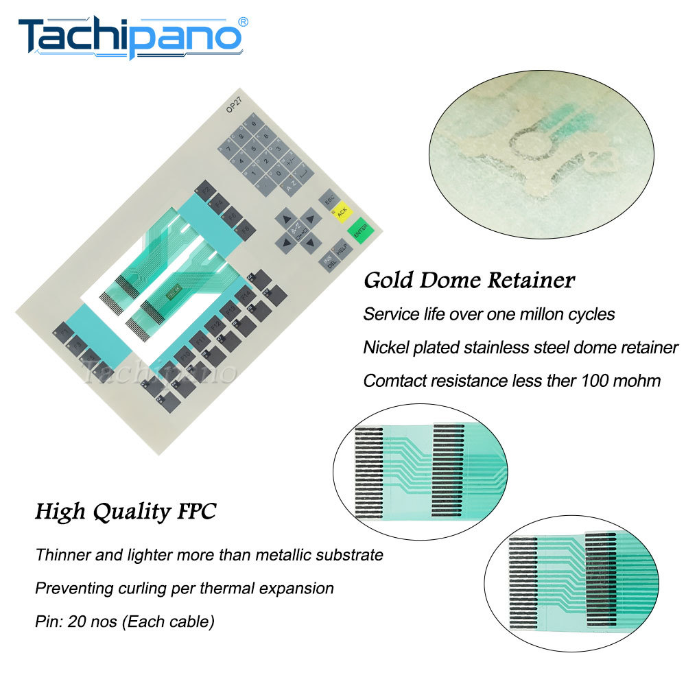 6AV3627-1SK00-0AX0 for Membrane Keypad 6AV3 627-1SK00-0AX0 OPERATOR PANEL OP27 for Switch Keyboard