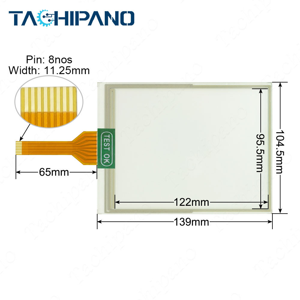 4PP452.0571-75 Rev.G0 Membrane Keypad + Touch Screen for 4PP452-0571-75 Rev.G0