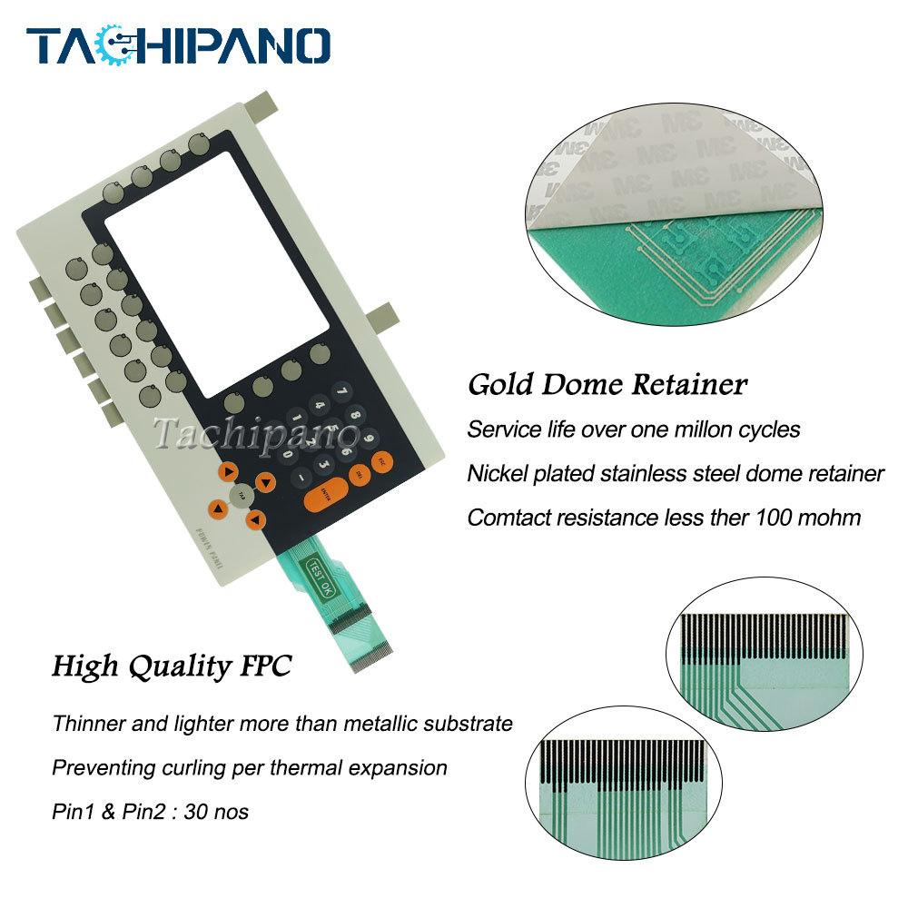 4PP452.0571-75 Rev.G0 Membrane Keypad + Touch Screen for 4PP452-0571-75 Rev.G0