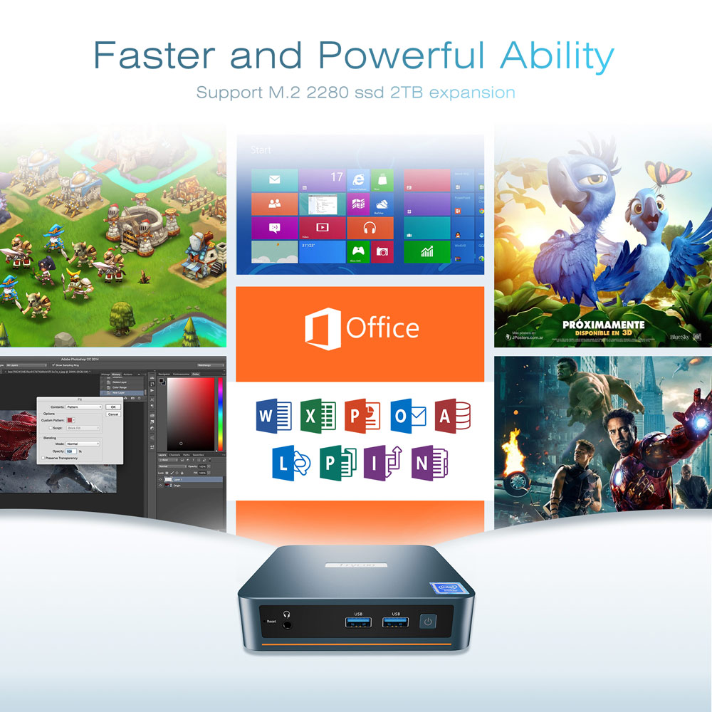 Trycoo WI-4 Mini PC with Intel N5105(2.9GHz) Processor