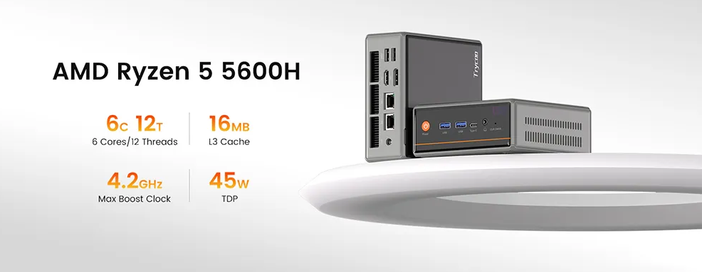 TRYCOO WO4 5600H Mini PC: Compact Body, Powerful Productivity