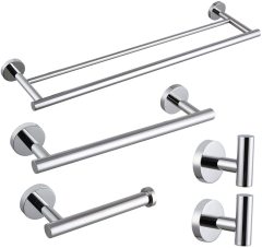 China Cheap Complete Bathroom Hardware Stainless Steel Bathroom Accessories Set