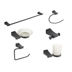 Towel Bar set Matte Black Bathroom Accessories set