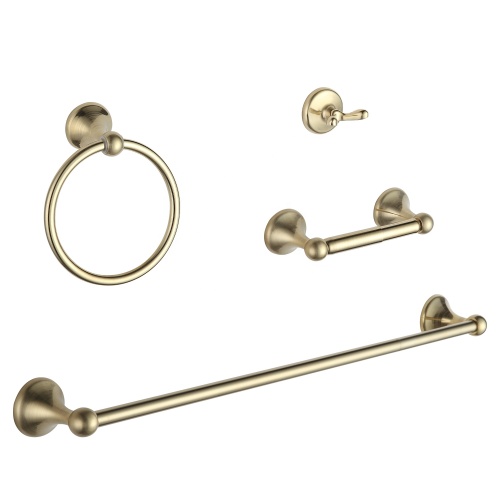 Wall Mounted Zinc Alloy Brushed Nickel Bathroom Accessory Set