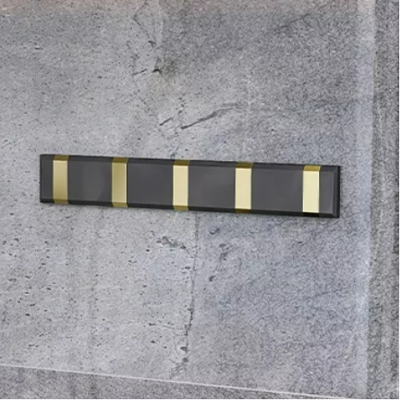 Copper Bathroom Design Brass wall mounted Black Gold Bathroom Accessories Set
