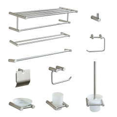 China Cheap Complete Bathroom Hardware Stainless Steel Bathroom Accessories Set