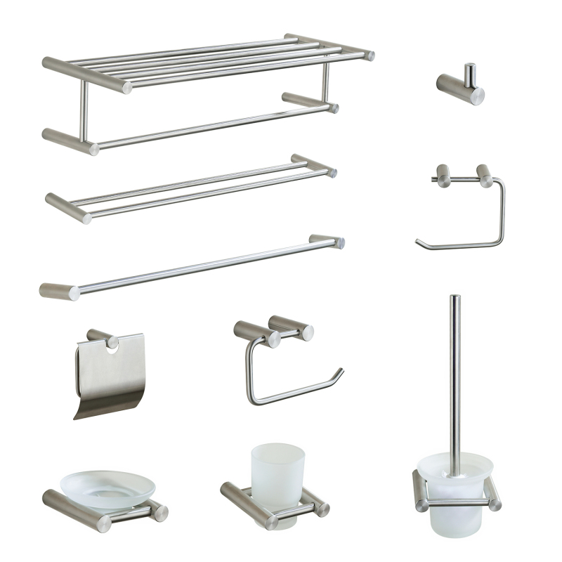 China Cheap Complete Bathroom Hardware Stainless Steel Bathroom Accessories Set