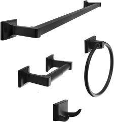 Towel Bar set Matte Black Bathroom Accessories set