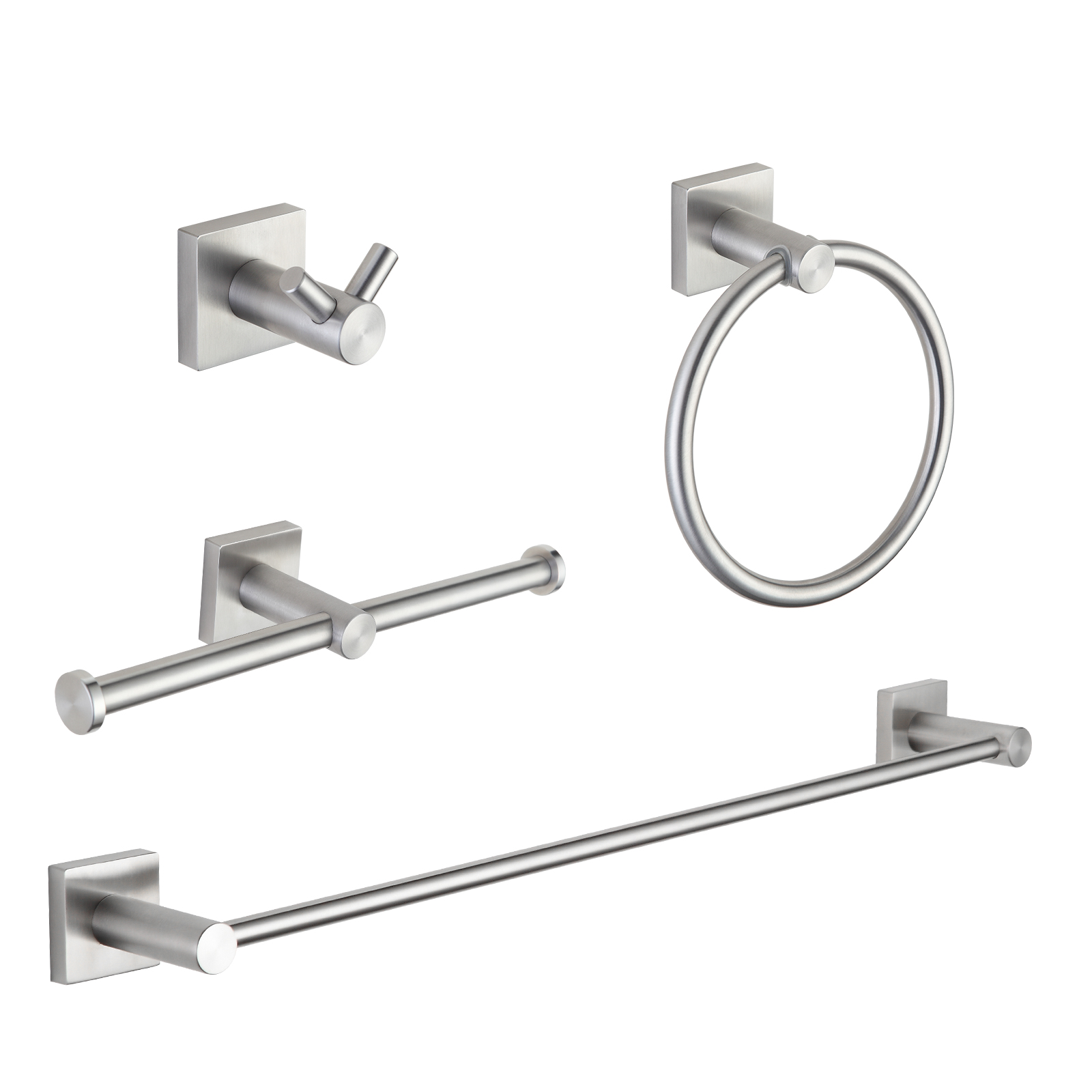 China Cheap Complete Bathroom Hardware Stainless Steel Bathroom Accessories Set
