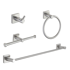 China Cheap Complete Bathroom Hardware Stainless Steel Bathroom Accessories Set