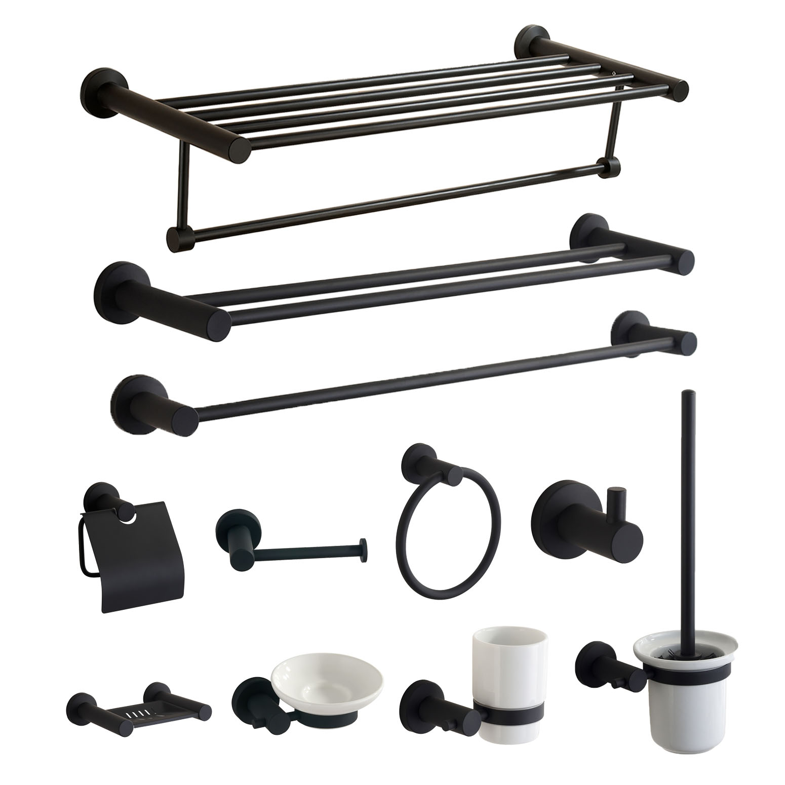 China Cheap Complete Bathroom Hardware Stainless Steel Bathroom Accessories Set