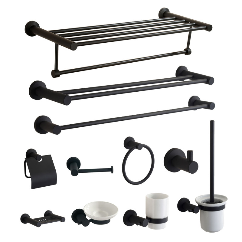 China Cheap Complete Bathroom Hardware Stainless Steel Bathroom Accessories Set