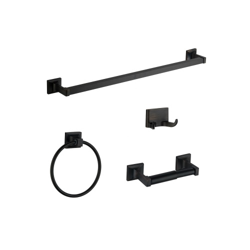 High Quality Zinc Simple Design Brushed Nickel Wall Mounted Bathroom Accessories Set