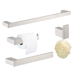 China Cheap Complete Bathroom Hardware Stainless Steel Bathroom Accessories Set
