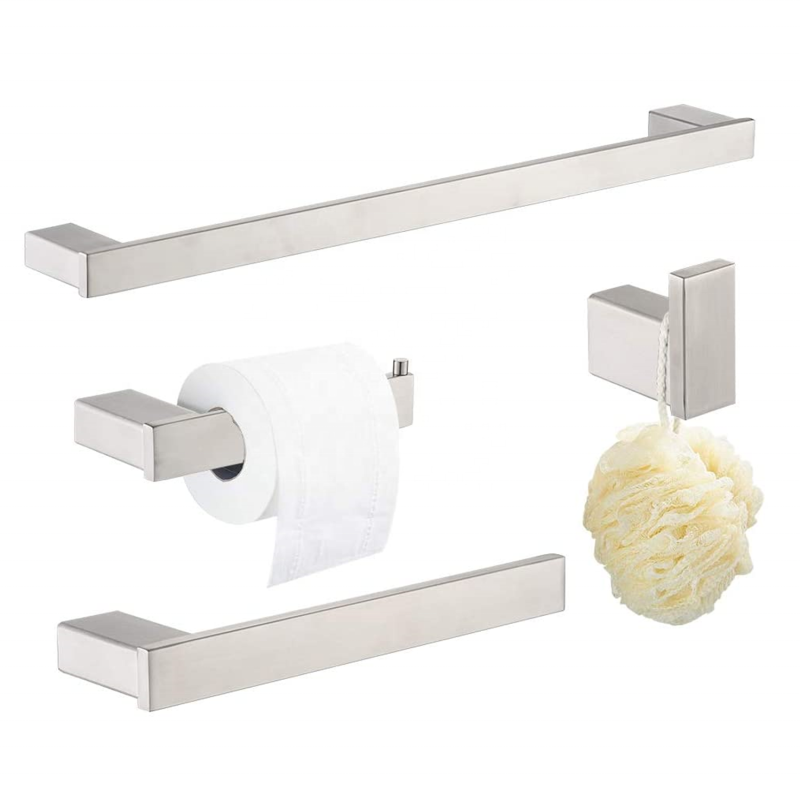 China Cheap Complete Bathroom Hardware Stainless Steel Bathroom Accessories Set