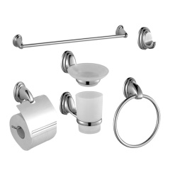 Gold Bath Fitting China Supplier Factory Wall Mounted Zinc Bathroom Accessories Set