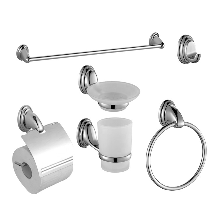 Gold Bath Fitting China Supplier Factory Wall Mounted Zinc Bathroom Accessories Set
