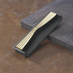 96mm Hidden Concealed Kitchen Cabinet Door Handle Long Handle Zinc Alloy Handle For Furniture