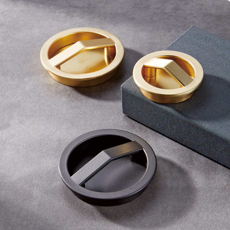 Best Quality Brushed Gold Piece Shape Elegant Furniture Handle Zinc Kitchen Drawer Pulls