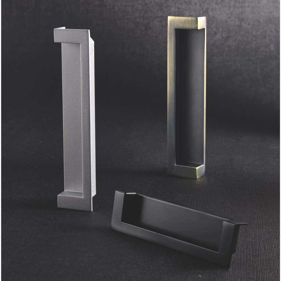 96mm Hidden Concealed Kitchen Cabinet Door Handle Long Handle Zinc Alloy Handle For Furniture