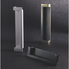 96mm Hidden Concealed Kitchen Cabinet Door Handle Long Handle Zinc Alloy Handle For Furniture