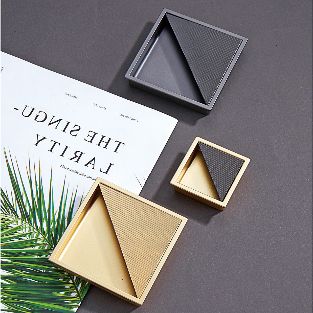 Modern Minimalist Simple European Wardrobe Black white Gold Furniture Hardware Sliding Hidden Comcealed Cabinet Handle