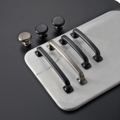 Zinc Alloy Square Gold Handles Modern Simple Kitchen Furniture Cabinet Drawer Handles