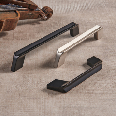 Zinc Alloy Square Gold Handles Modern Simple Kitchen Furniture Cabinet Drawer Handles