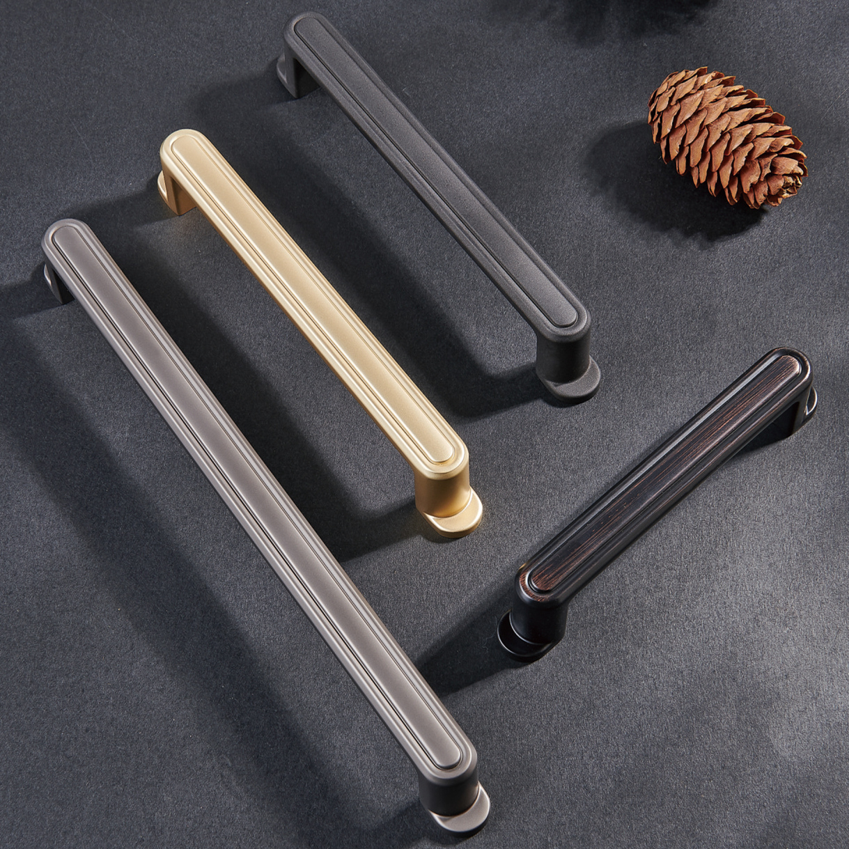 Zinc Vintage Door Knob Concise Wardrobe Kitchen Gold Cabinet Furniture Pull Cart Bathroom Hardware Handle